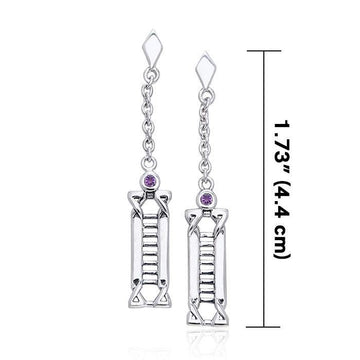 Art Deco Silver Earrings TER219 - Jewelry